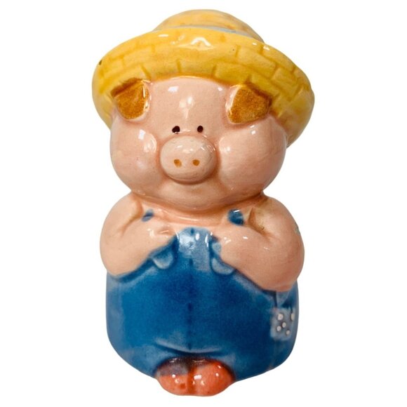 Enesco Pig Salt Pepper Shaker Set VTG Kitsch Farmhouse Kitchen Decor Cottagecore - Picture 11 of 13